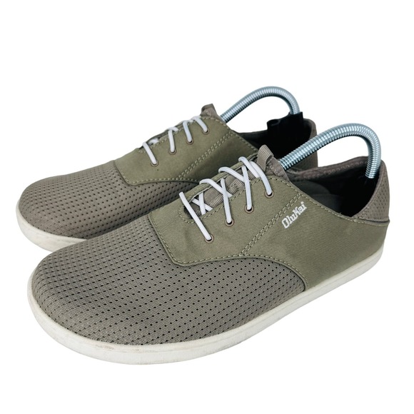 Nohea Moku No Tie Boat Shoes Quick Dry Mesh Breathable Slip On Green Size 8.5M - Picture 2 of 10
